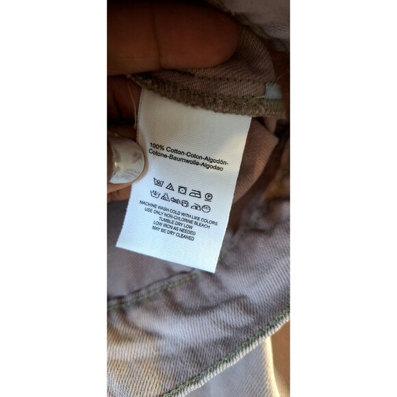 FREE PEOPLE Eisenhower Denim Jacket Sz M Dusty Rose Slouchy Cropped‎ Casual Work - Picture 8 of 8